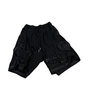 Pro Standard Washington Wizards Swear Shorts Triple Black Size Small‎